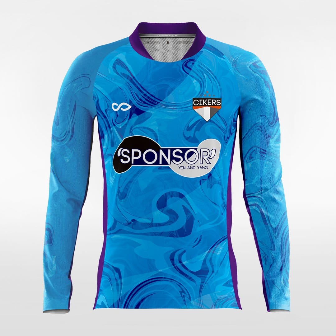 YIN AND YANG - Customized Men's Sublimated Long Sleeve Soccer Jersey