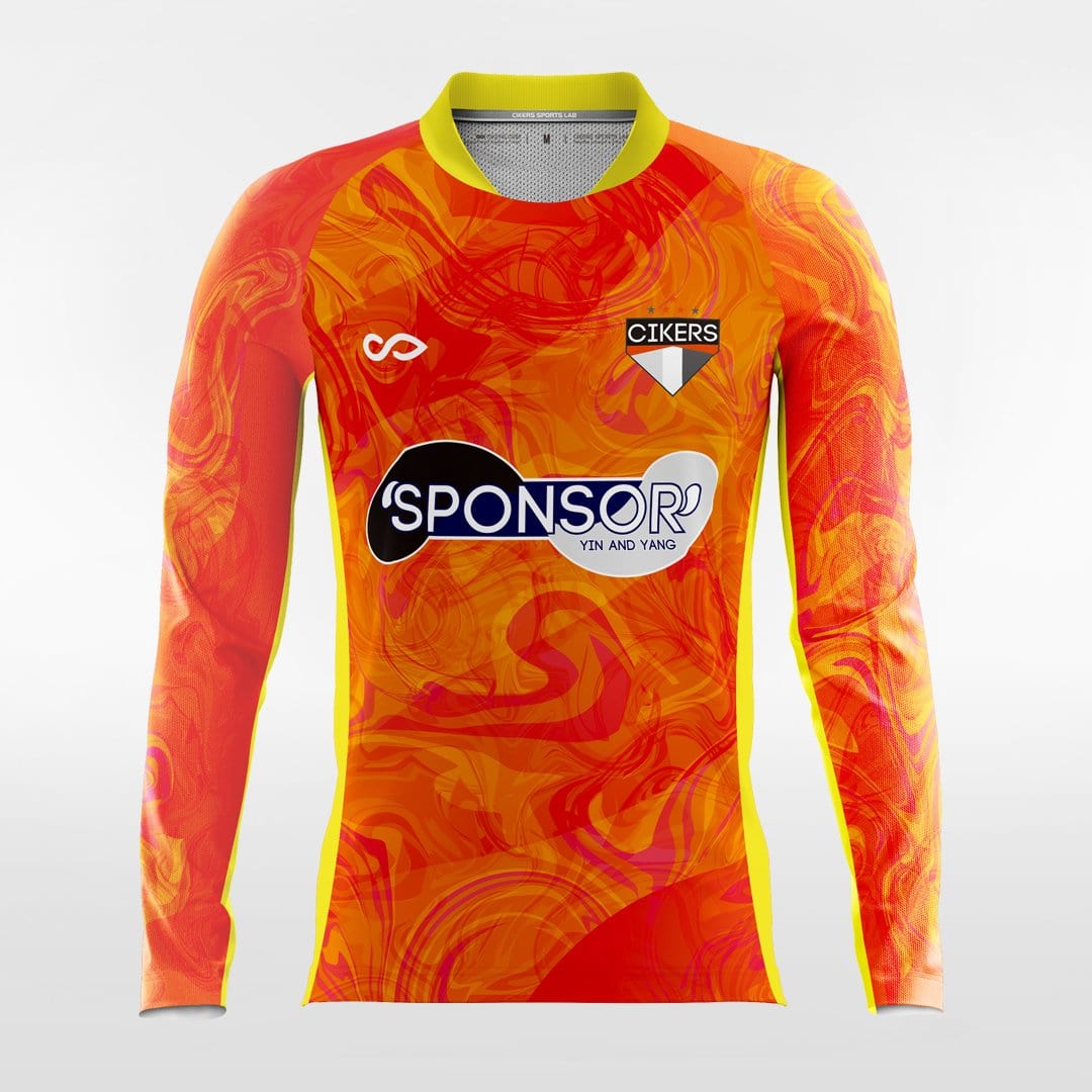 YIN AND YANG - Customized Men's Sublimated Long Sleeve Soccer Jersey