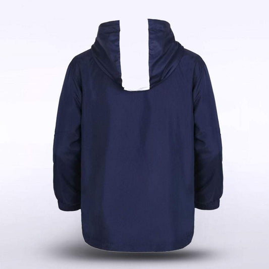 Pure - Customized Kids Waterproof Hooded Blue Rain Jacket