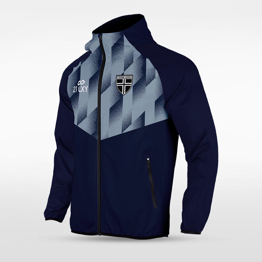 Embrace Geometry - Customized Men's Sublimated Full-Zip Waterproof