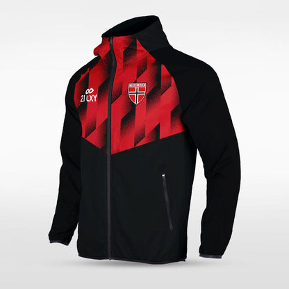 Embrace Geometry - Customized Men's Sublimated Full-Zip Waterproof