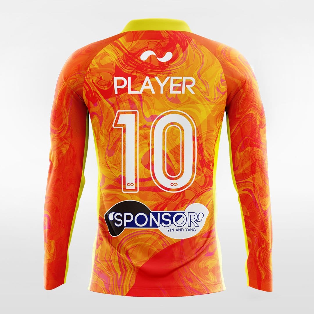 YIN AND YANG - Customized Men's Sublimated Long Sleeve Soccer Jersey