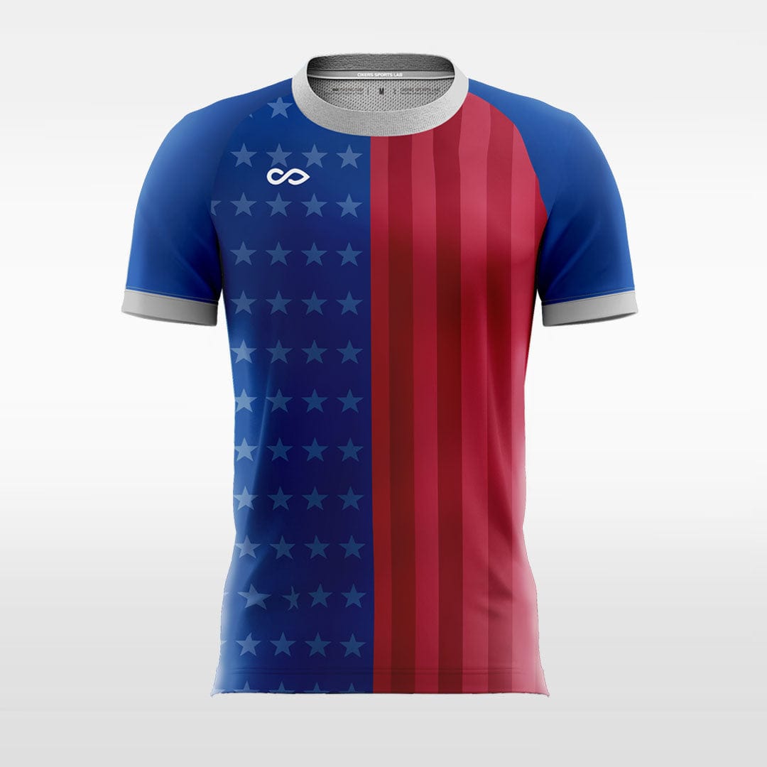 Double Faced 4 - Customized Men's Sublimated Soccer Jersey