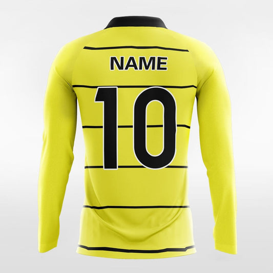 Lucifer Yellow - Customized Men's Sublimated Long Sleeve Soccer Jersey